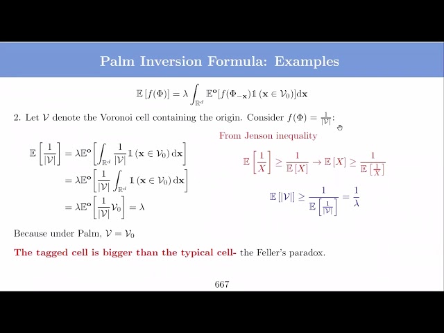 EE672A L18: Palm Inversion and Feller's Paradox