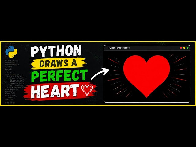 Python Drew a Perfect Heart ❤️