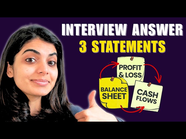 Most Asked Finance Interview Question | Master 3-Statement Linkage for ER & IB Interviews