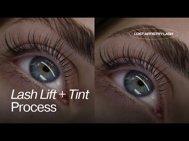 Lash Lift and Tint Process / Step by Step Tutorial from start to finish