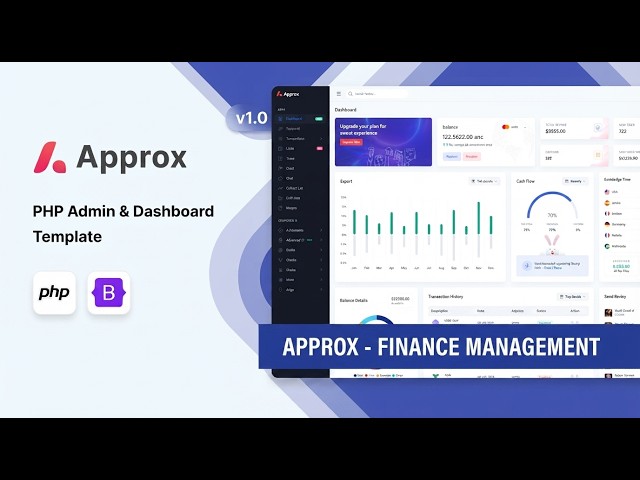 Inside Look: Approx Finance Management PHP Admin Dashboard