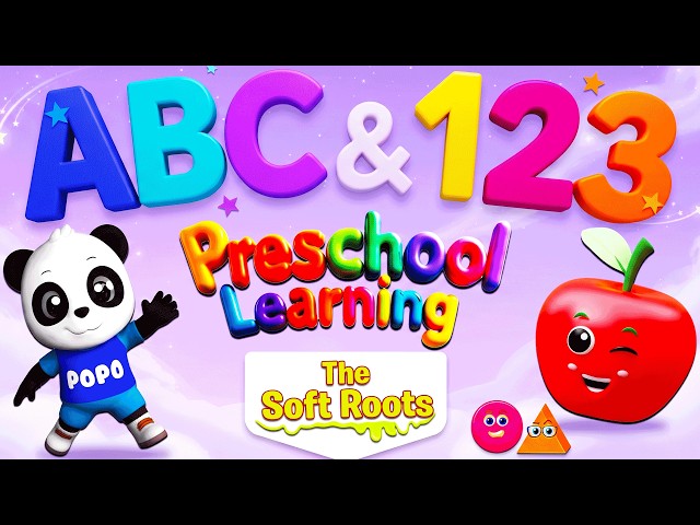 Preschool Learning activities for 3 year olds at home | Learn ABC Phonics Shapes Numbers Colors 🌈