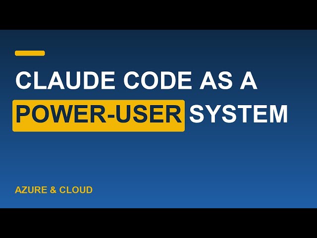 Claude Code as a Power-User System - CLAUDE.md, Memory, Skills & Subagents