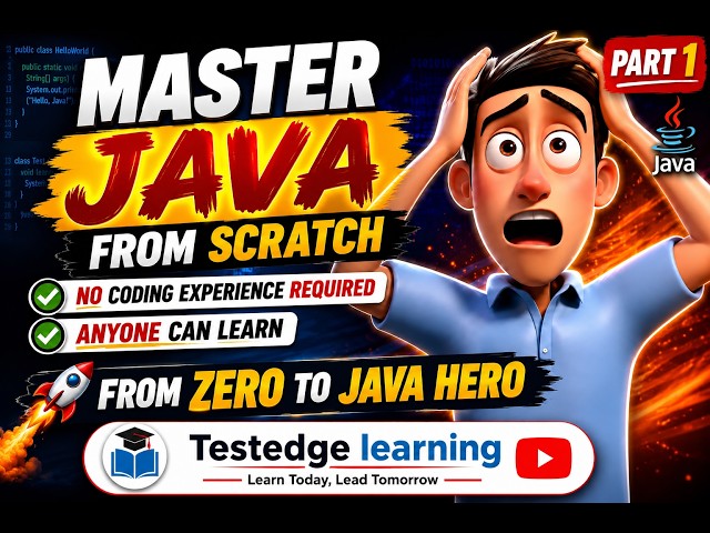 Master Java from Scratch | Part 1 | Complete Java Course for Beginners (2026) 🚀