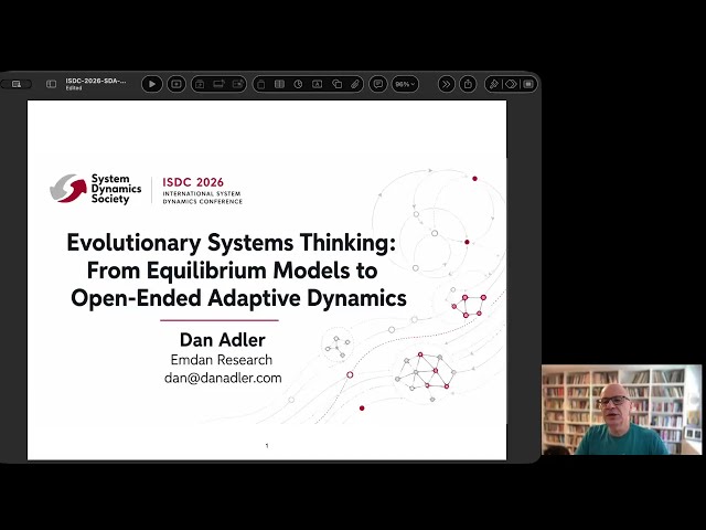 Dan Adler - ISDC 2026 - Evolutionary System Dynamics