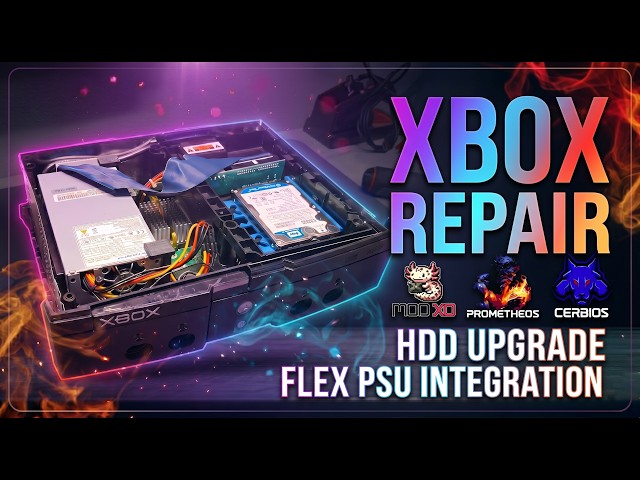 Restauración Completa de Xbox Original | Upgrade de Flex PSU, Modxo y SATA UDMA5