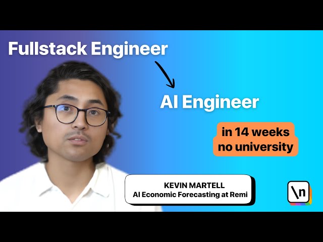 How I Learnt to Build AI Faster after University - Kevin's story