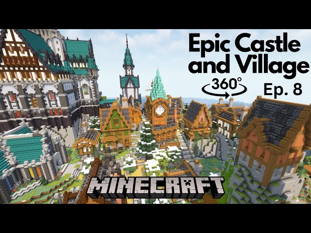 [360 view] How all villages should be built in Minecraft | ElationStation | Ep.8