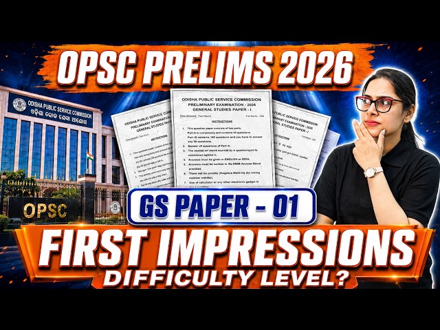 OPSC Prelims 2026 First Reaction | GS Paper Analysis | OPSC Prelims Expected Cut & Answer Key