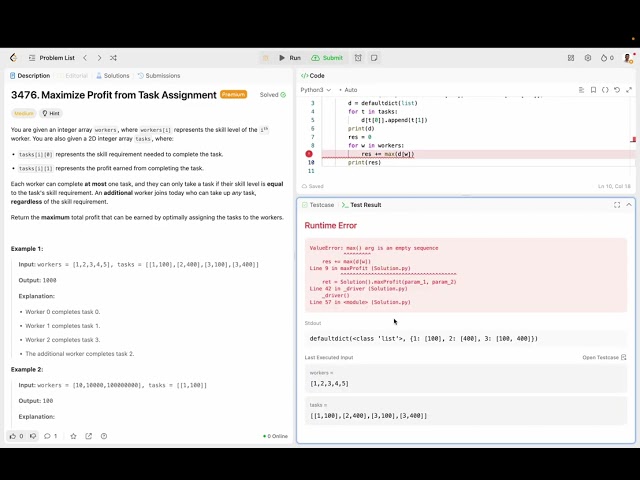Maximize Profit From Task Assignment