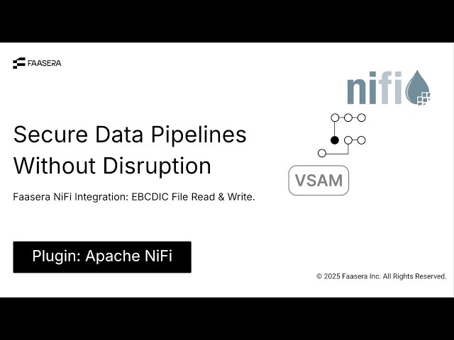 Modern Mainframe Data Processing in Apache NiFi | Faasera Mainframe Integration Demo