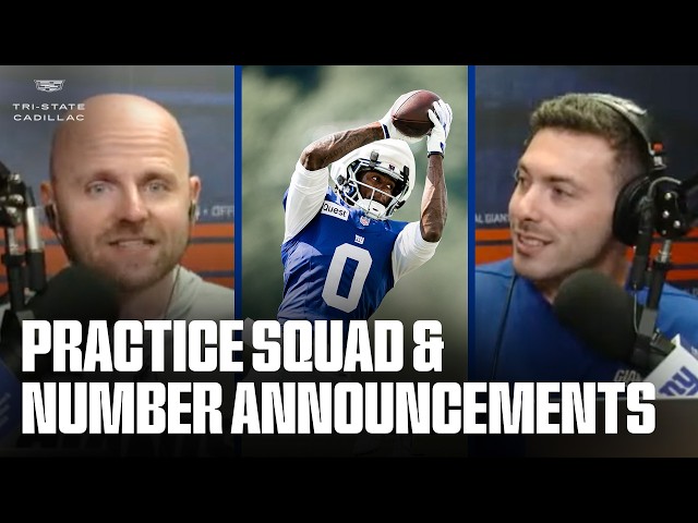 Practice Squad and Number Announcements | Big Blue Kickoff Live | New York Giants