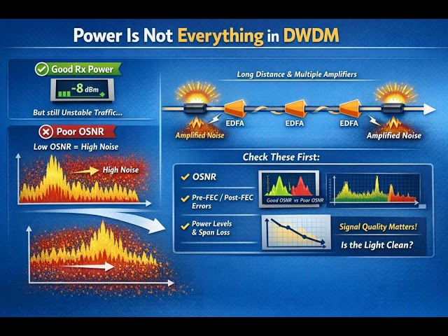 Power Is Not Everything in DWDM #dwdm  #otn #physics #power