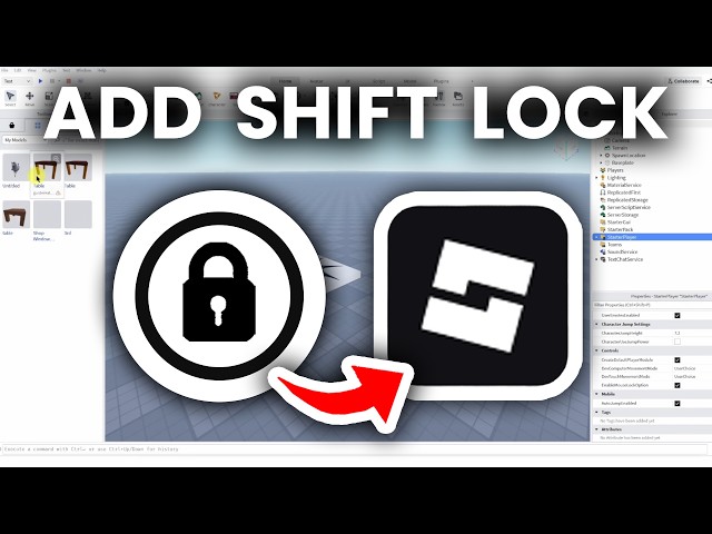 How To Add Shift Lock To Roblox Studio - Tutorial
