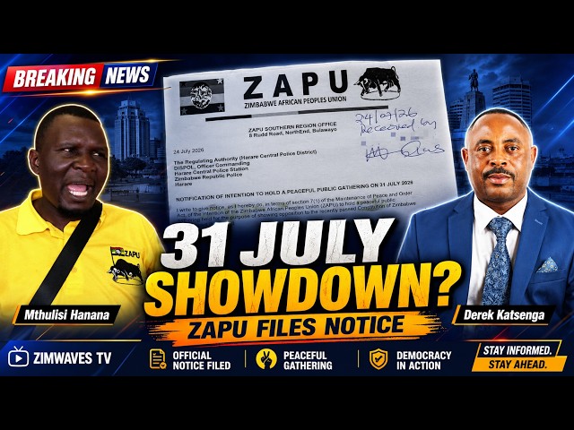Will They Be Allowed? ZAPU Submits Protest Plans for Africa Unity Square
