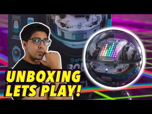 UNBOXING & LETS PLAY - BOLT - by Sphero - FULL REVIEW! Robotic Ball!