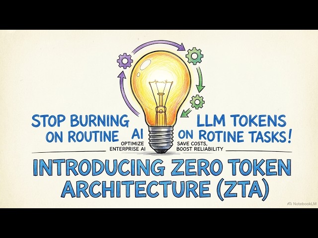 💡 Stop Burning LLM Tokens on Routine Tasks! Introducing Zero Token Architecture (ZTA)