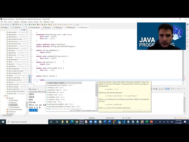 20 - Java Programming - Cloneable Interface and object cloning