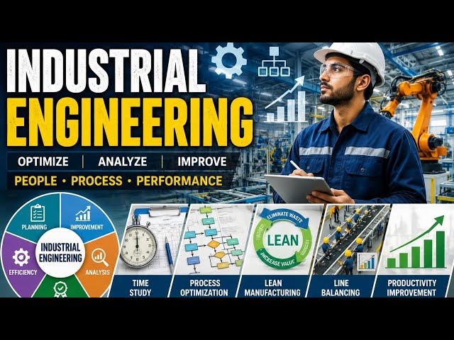 Industrial Engineering Explained | Complete Guide to Industrial Engineering, Lean Manufacturing 