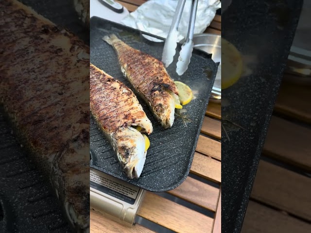 Show how to cook Branzino fish part2. So delicious 🤤!!