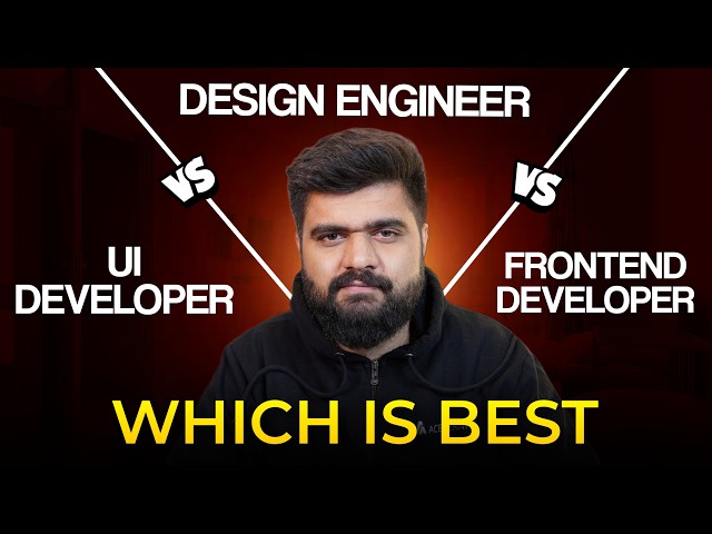 Frontend Developer vs Design Engineer vs UI Developer | Manu Arora