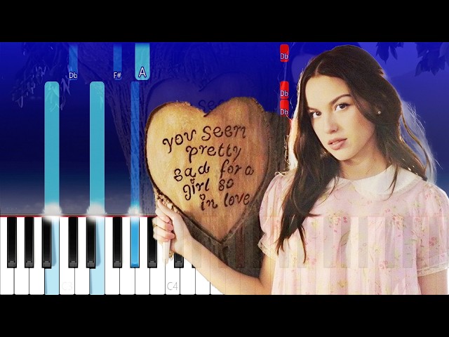 How to play - Olivia Rodrigo - drop dead (Piano Tutorial)