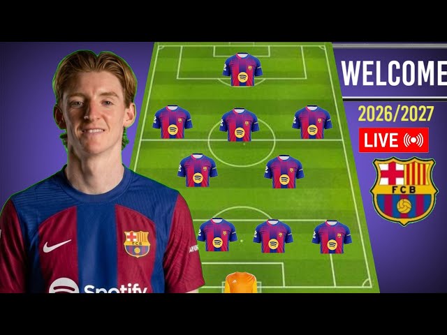 التشكيلة المتوقعة لبرشلونة 2026/2027 مع غوردون وجوسكو غفارديول ♦️ شائعات انتقالات برشلونة 2026