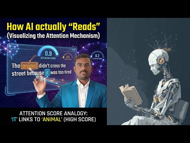 How AI actually "Reads" (Visualizing the Attention Mechanism)