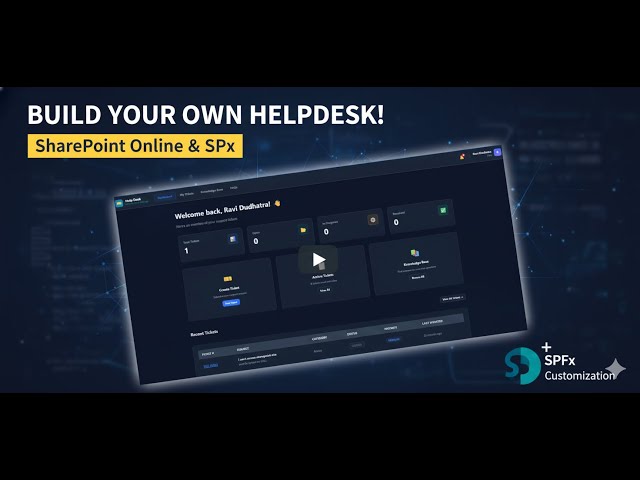 Build a Professional IT Help Desk in SharePoint | Role-Based Ticketing System with SPFx