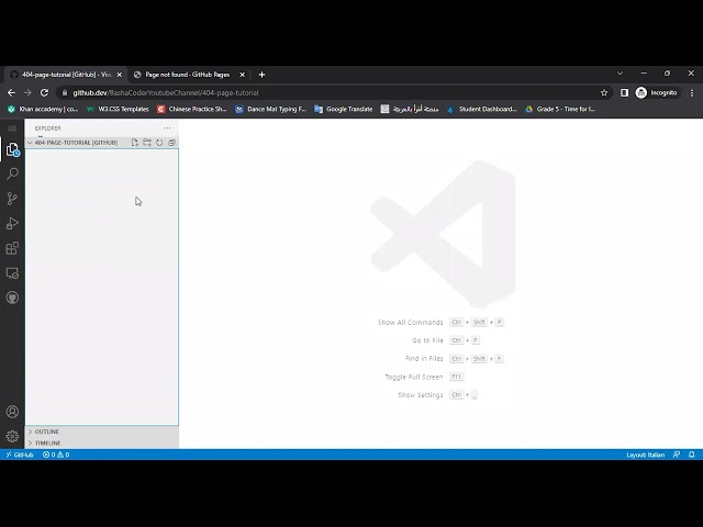 How to custom the 404 page in GitHub pages