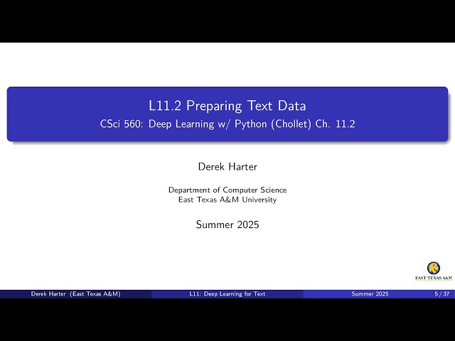 L11.1-2: NLP and Preparing Text Data