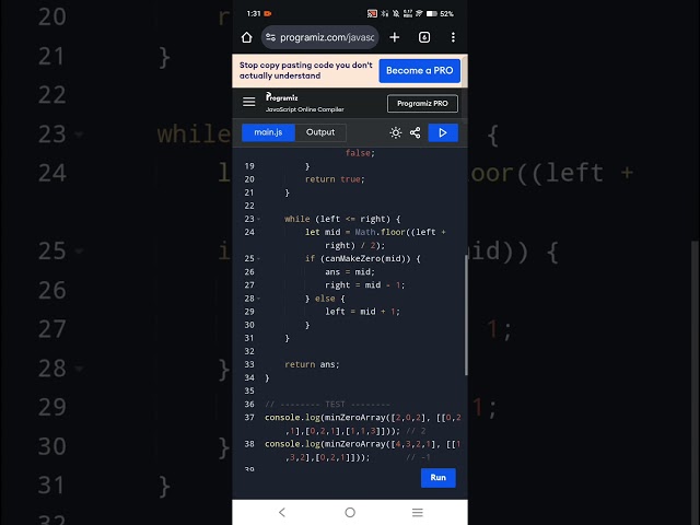 Minimum Queries to Make Zero Array | Prefix Sum + Binary Search | JavaScript DSA
