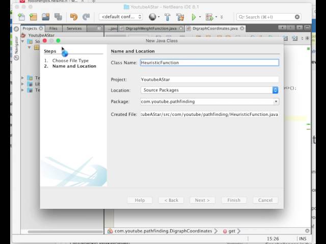 A* and Dijkstra algorithms: full Java video tutorial