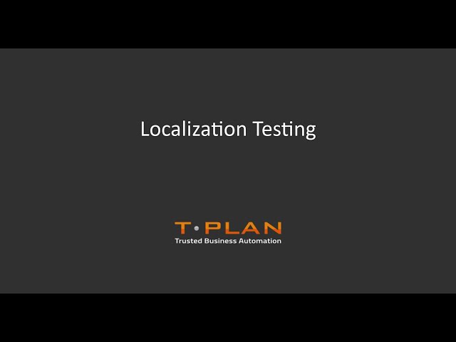 T-Plan Robot Localisation Testing | Test Automation for Localization #testautomation #localization