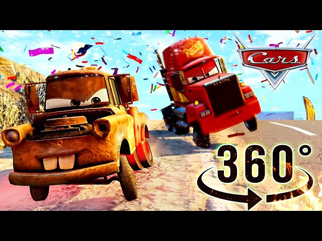 VR 360 - Cars 3: Driven to Win - (Tow Mater) Race GamePlay