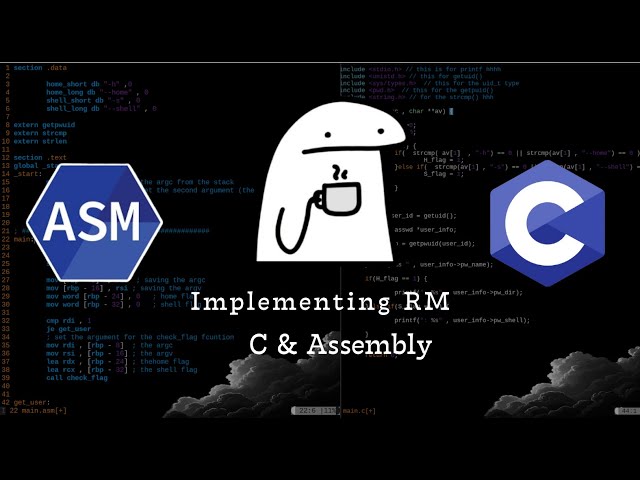 How to Build the rm Command in C & Assembly C-Part