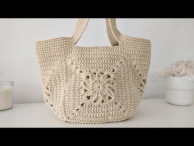BOLSO TEJIDO A CROCHET | GANCHILLO | BOLSO GRANNY MARGARITA| TUTORIAL PASO A PASO