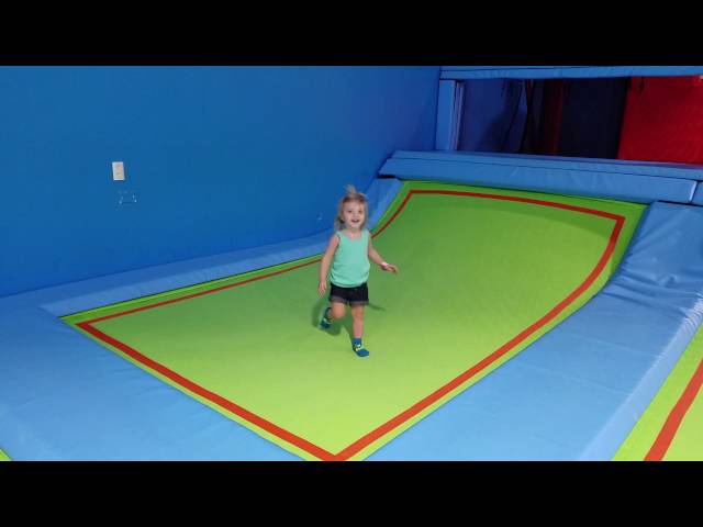 Finley Meets a Trampoline