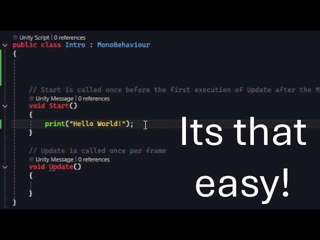 Simple Intro to Programming! -Unity Game Dev Tutorial 2