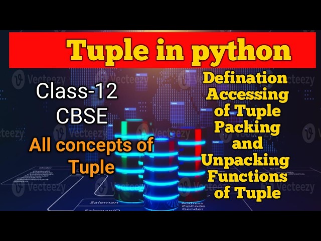 Tuple |  Class 12 Python Tuple | Questions based on Tuple class 12