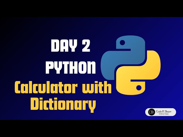 Day2- Calculator with Dictionary