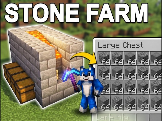 The EASIEST Automatic Cobblestone/Stone Generator in Minecraft 26.2 Java (Tutorial)