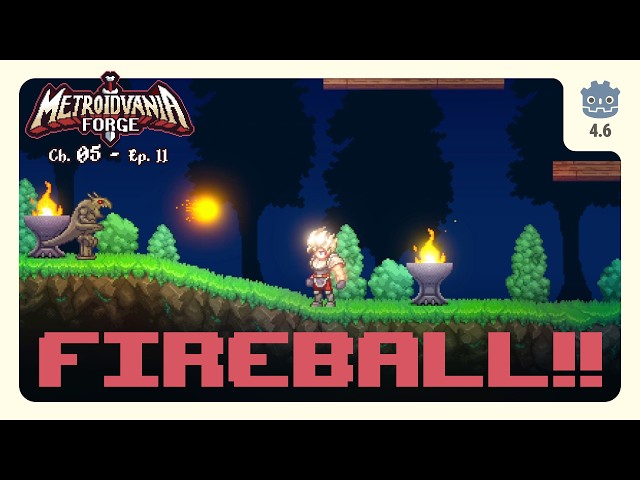 Projectiles // Metroidvania Forge Ch 05 Ep 11 // Godot 4 Tutorial