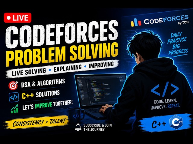 🔴 LIVE | Codeforces Upsolving & Problem Solving | Beginner to Expert