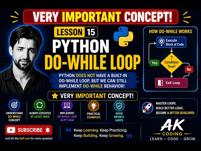 Lesson 15   Python Do While Loop