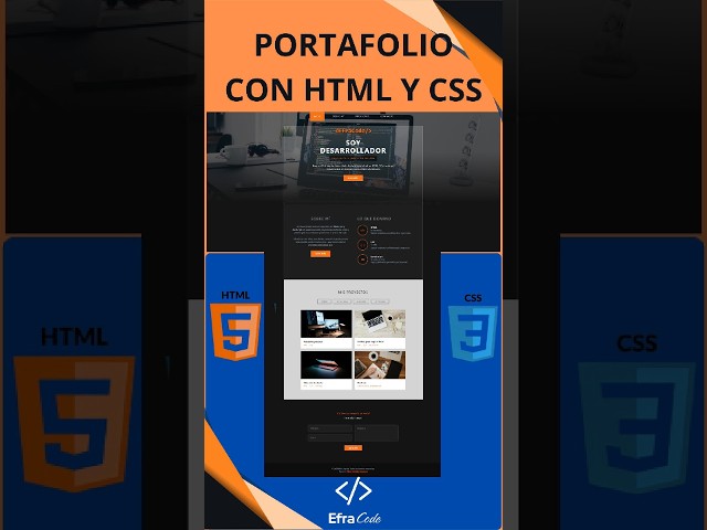 Portafolio con HTML y CSS - Tutorial Completo Paso a Paso