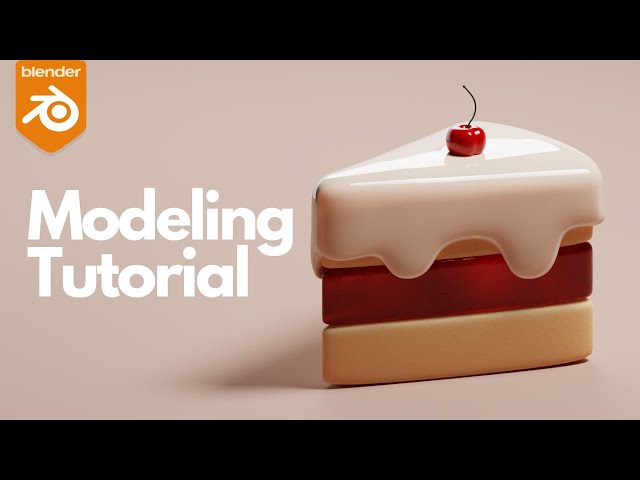 Blender Beginner Tutorial | Model a Piece of Cake