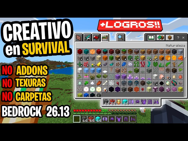 NEW BUG: Having CREATIVE mode in SURVIVAL mode in Minecraft Bedrock 26.13