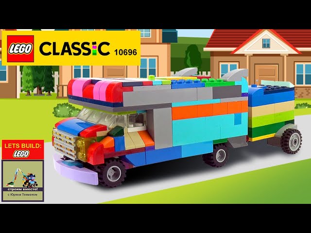 Lego 10696 Truck MOC 🚚 How to Build LEGO U-Haul Rental Truck Ford 💰💲 Save Money & Space with Lego