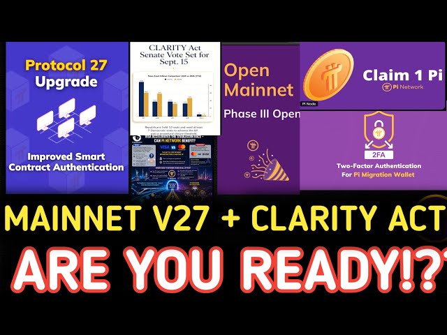 PI NETWORK V27 MAINNET AND CLARITY ACT, PI CORE TEAM strategy, PI COIN PRICE, PI NETWORK UPDATE
